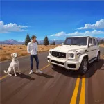 You can drive in the city in four different game modes in G Wagon City Driver. Manage fuel and traffic realistically as you drive through busy morning streets. Leave the city and go off-road in the rugged countryside.